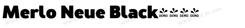 Merlo Neue Black字体转换